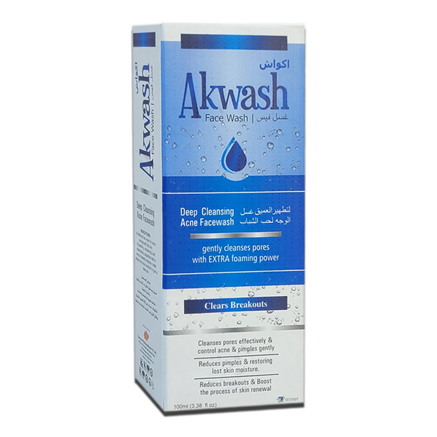 Akwash Face Wash Anti Acne (100ml)