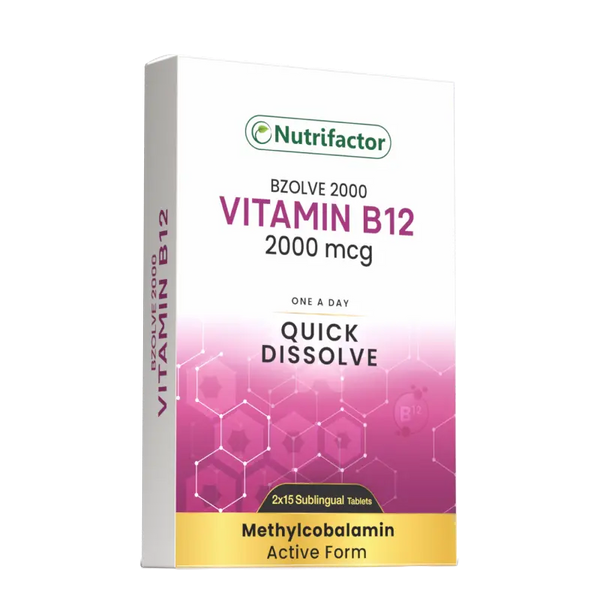 Nutrifactor Bzolve 2000Mcg (30 Tablet / Pack)