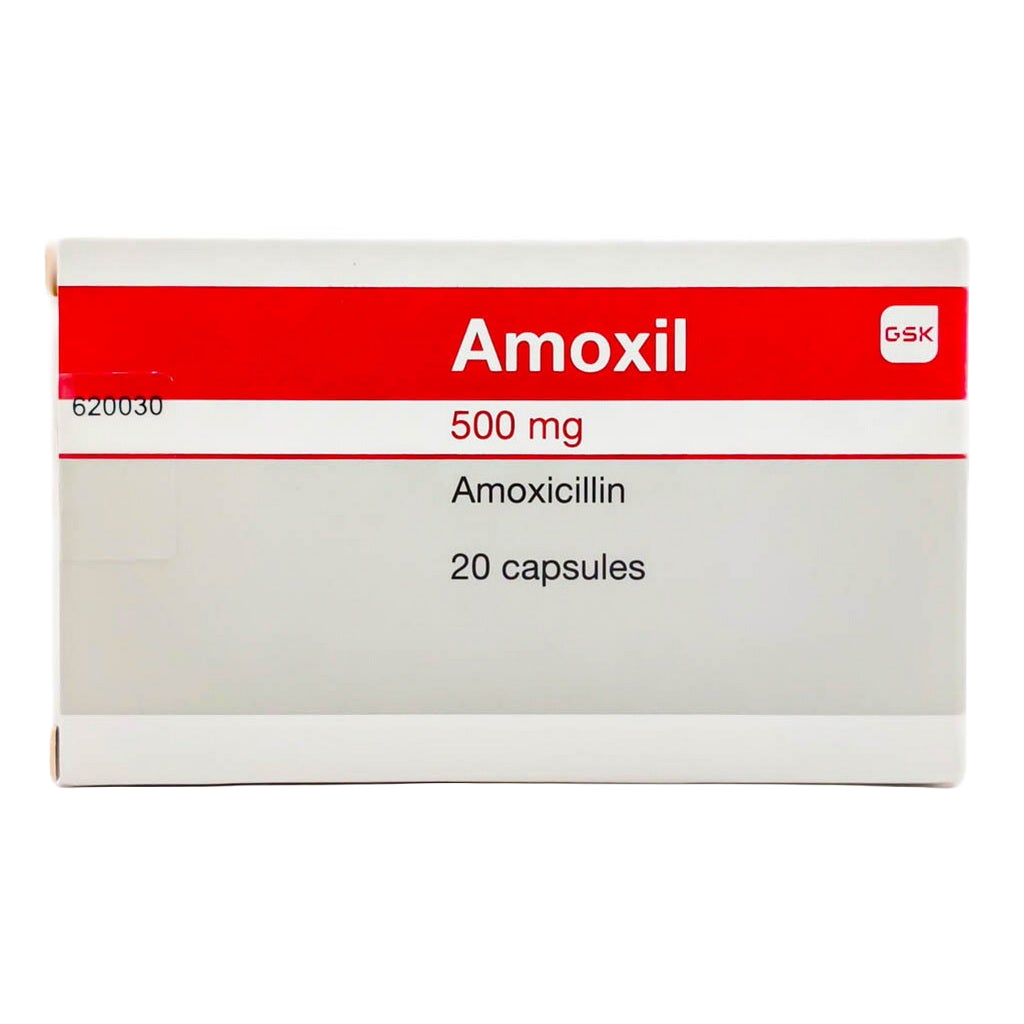 Amoxil 500mg (20 Capsules / Pack)