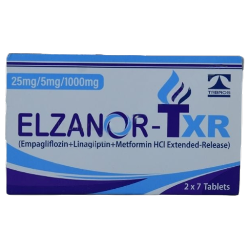 Elzanor Txr 25/5/1000mg (14 Tablets / Pack)