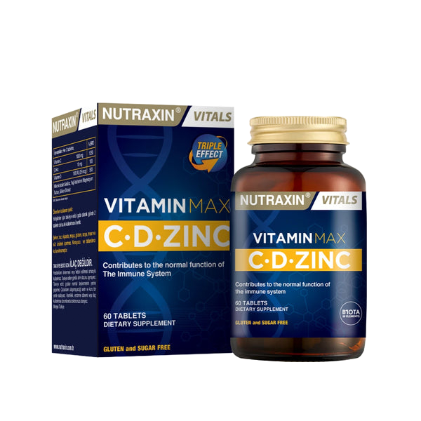 Nutraxin Vitamin C.D. Zinc (60 Tablet / Pack)