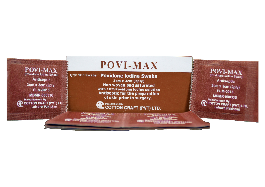 Povi Max Alcohal Swab (100 Pieces / Pack)