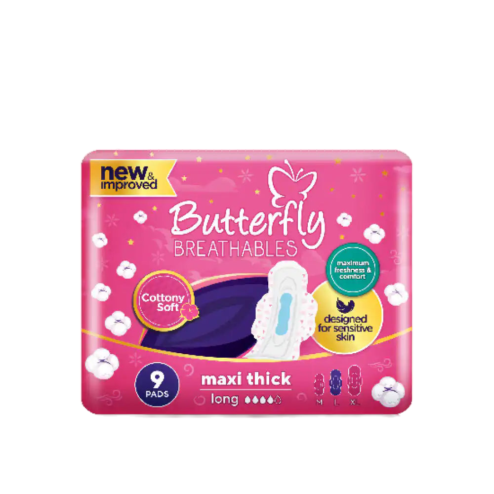 Butterfly Cotton Large (9 Pads / Pack)