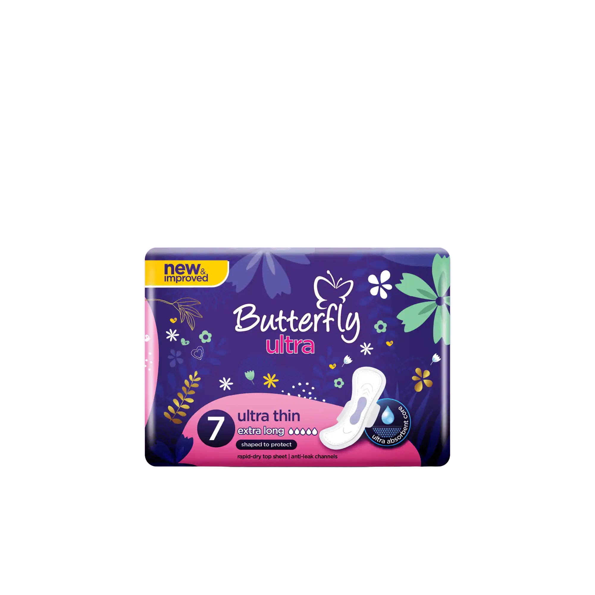 Butterfly Ultra Thin Extra large (7 Pads / Pack)