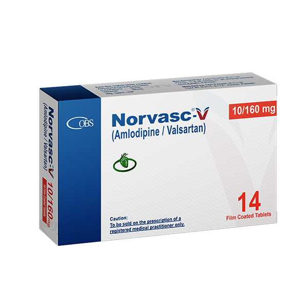 Norvasc V (10mg/160mg) 14 Tablets