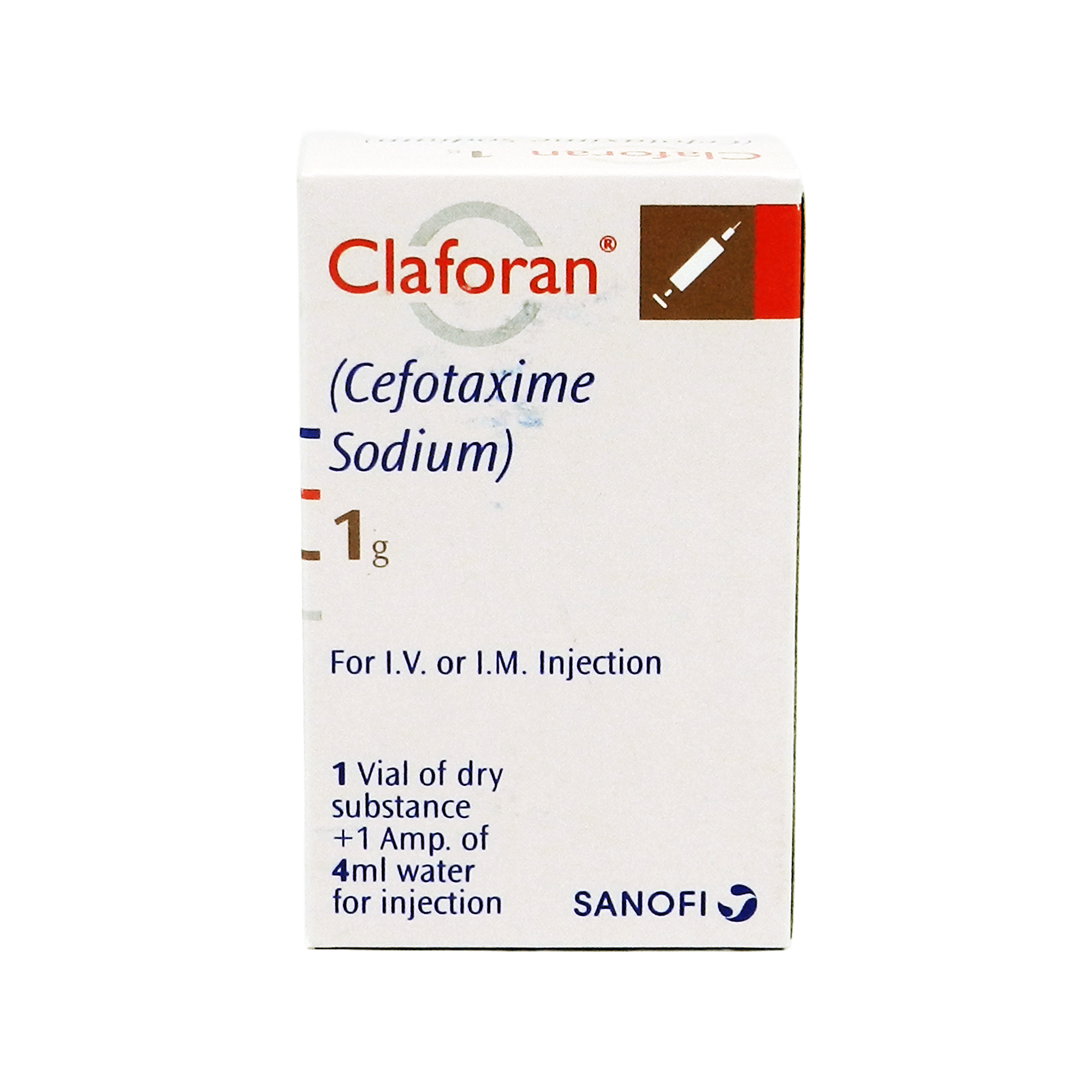 Claforan (1g) 4Ml, 1 Vial Injection