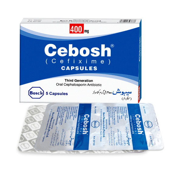 Cebosh Capsules 400Mg (1 Box = 1 Strip)(1 Strip = 5 Capsules)