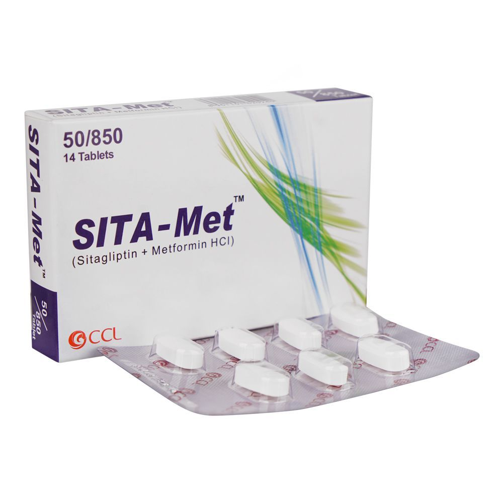 SitaÂ Met Tablets 50/850Mg (1 Box = 2 Strips) (1 Strip = 7 Tablets)