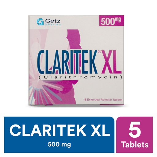 Claritek Xl (500mg) 5 Tablets