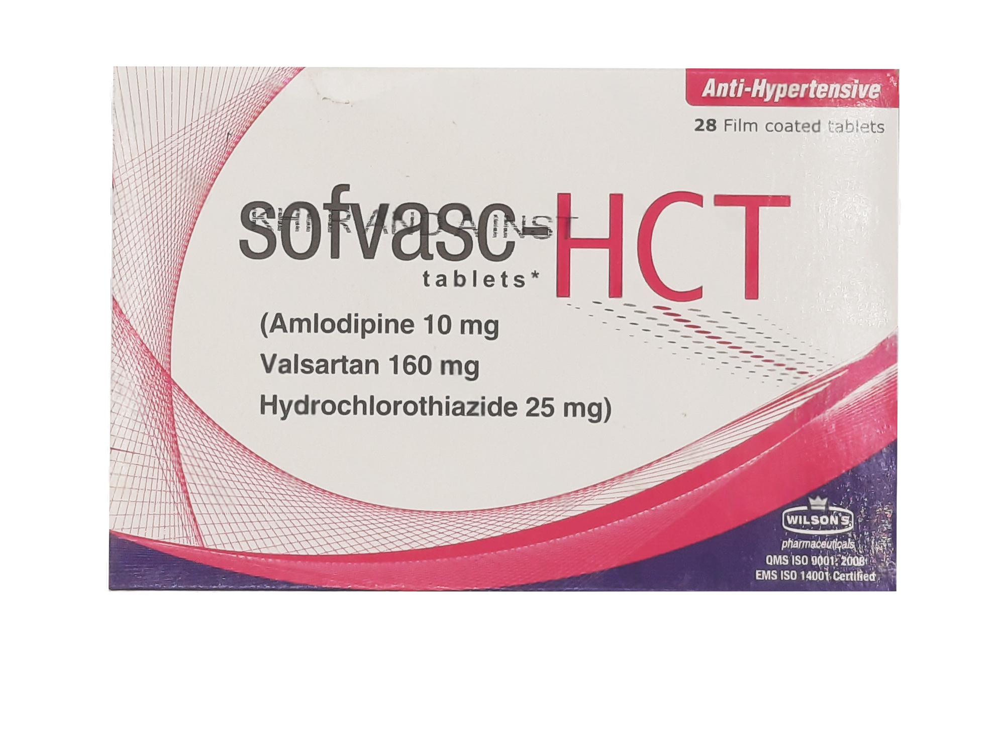 Sofvasc Hct (10/160/25mg) 28 Tablets