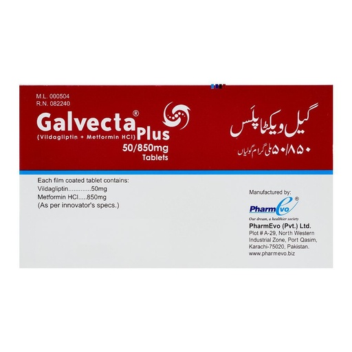 Galvecta Plus (50/850mg) 14 Tablets