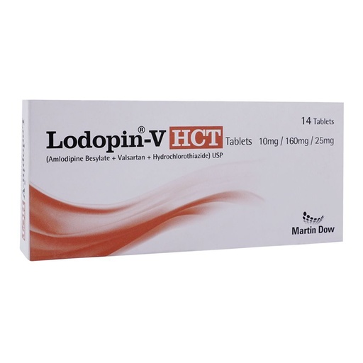 Lodopin V Hct 10/160/25mg Tabn 14s