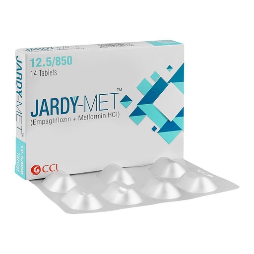 Jardy Met (12.5/850mg) 14 Tablets