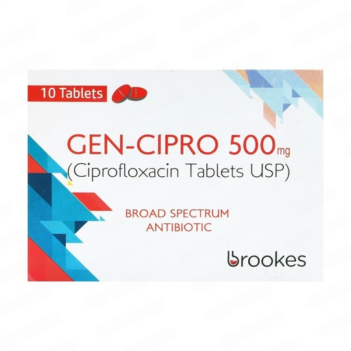 Gen Cipro 500mg Tab