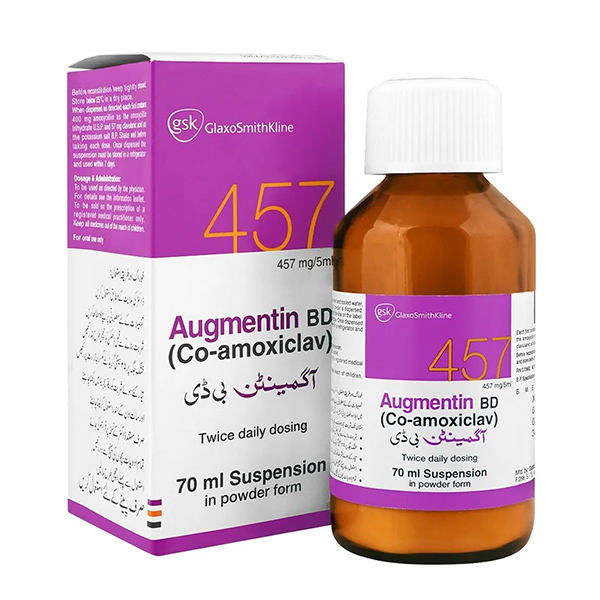 Augmentin Bd 70m Syrup (457mg)