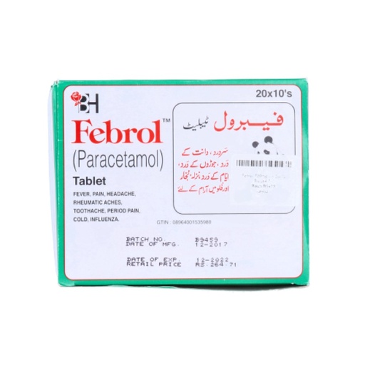 Febrol (500mg) 200 Tablets