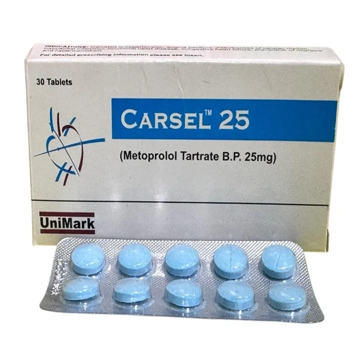 Carsel 25 (25Mg) 30 Tablets