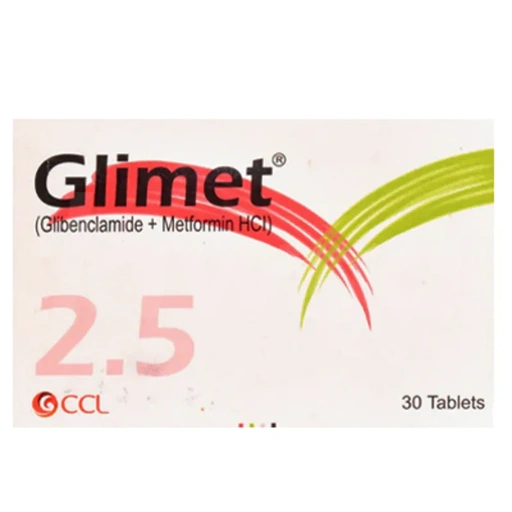 Glimet (2.5/500mg) 30 Tablets