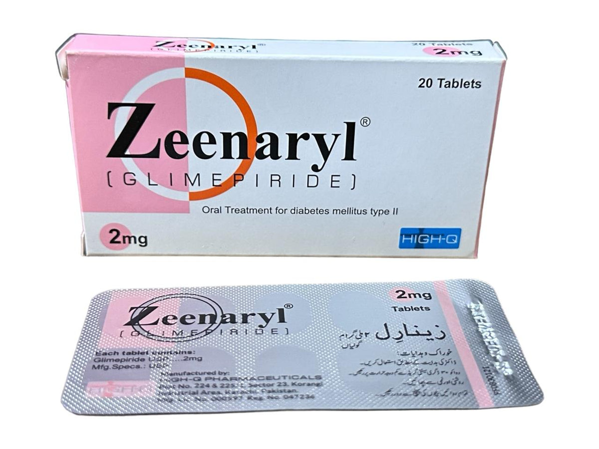 Zeenaryl Tablets 2Mg (1 Strip = 10 Tablets)