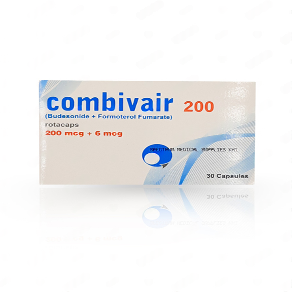 Combivair Rotacaps 200/6Mcg (1 Box = 3 Strips) (1 Strip = 10 Capsules)