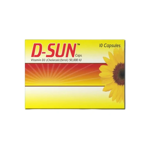 D Sun (50000 IU) 10 Capsules