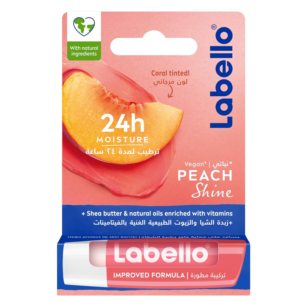 Labello Peach Shine Lip Balm 4.8G