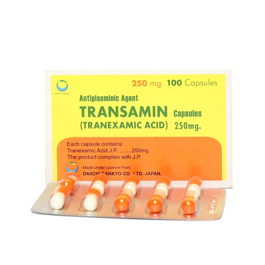 Transamin Capsules 250Mg (1 Strip = 10 Capsules)