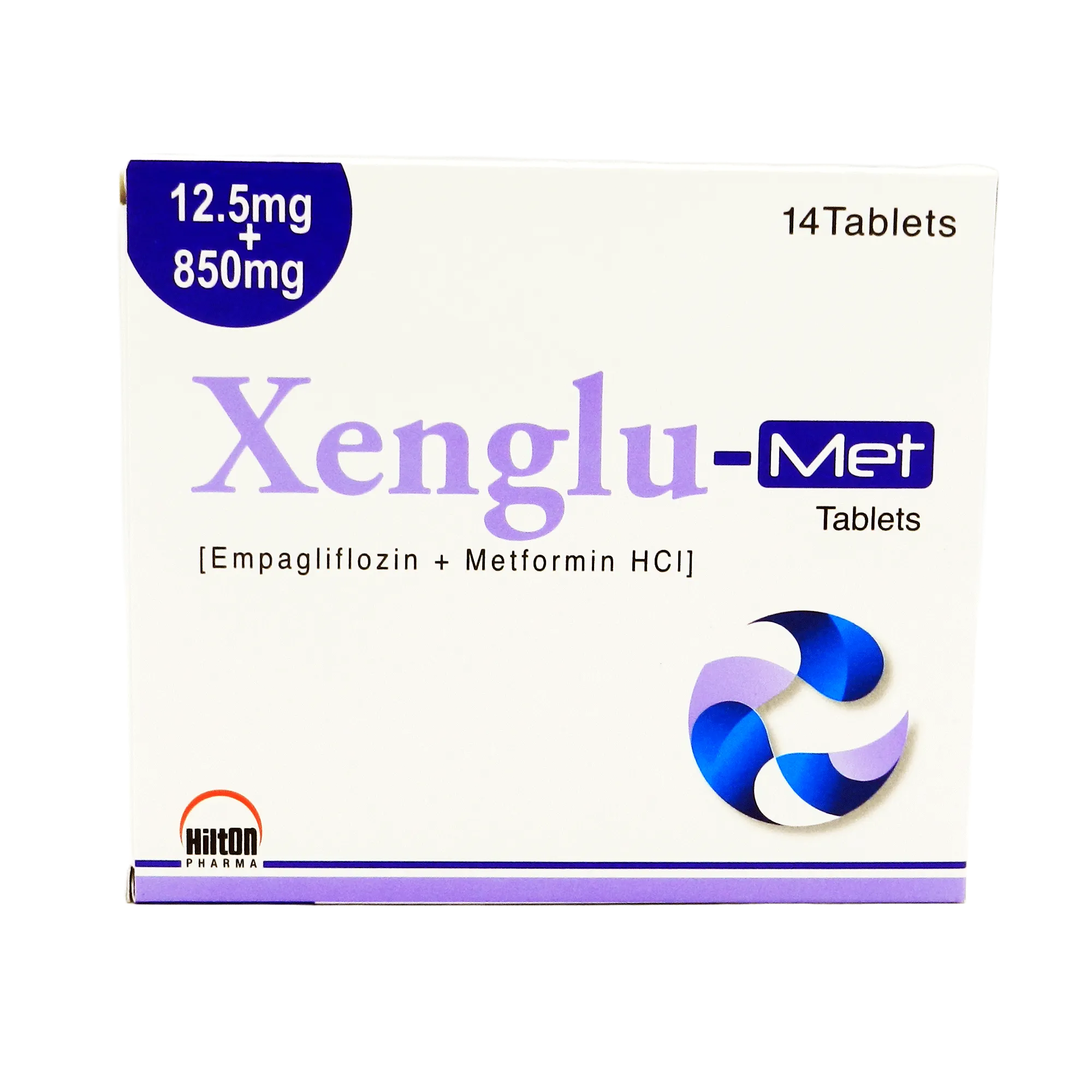 Xenglu-Met Tablets 12.5Mg/850Mg (1 Box = 2 Strips) (1 Strip = 14 Tablets)