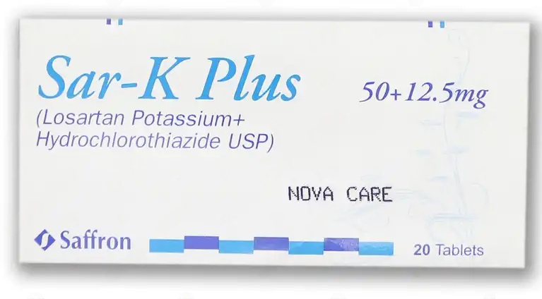 Sar K Plus 50+12.5mg Tab 20s