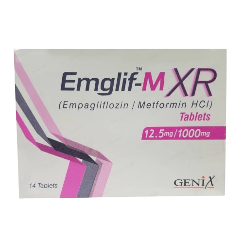 Emgif M Xr 12.5/1000mg Tab 28s