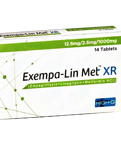 Exempa Lin Met Xr (12.5Mg/2.5Mg/1000Mg) 14 Tablets