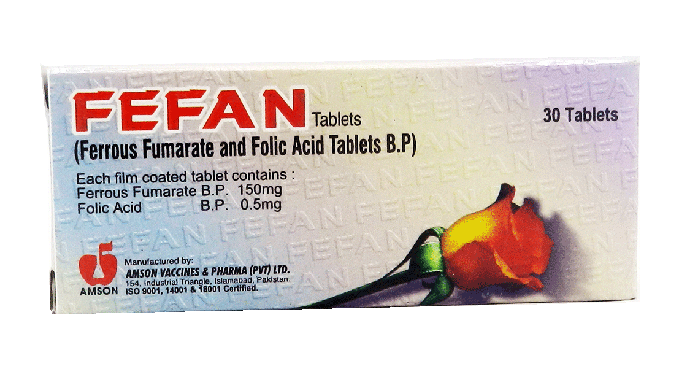 Fefan (150/0.5Mg) 30 Tablets