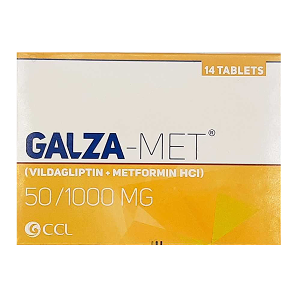 Galza Met (50/1000mg) 14 Tablets