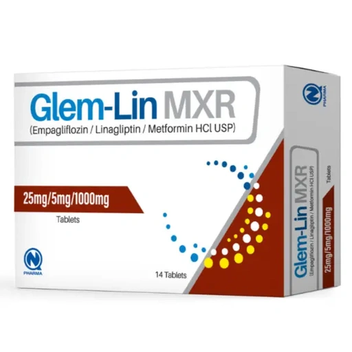 Glem Lin Mxr (25Mg/5Mg/1000Mg) 14 Tablets