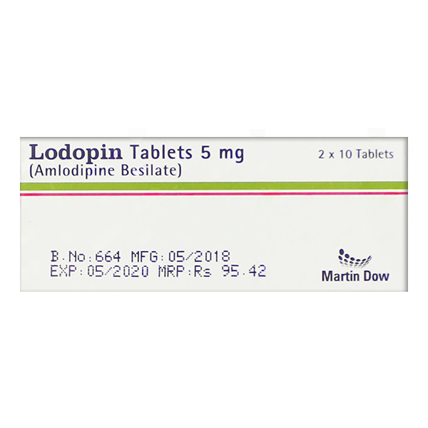 Lodopin Tablets 5Mg (1 Strip = 10 Tablets)