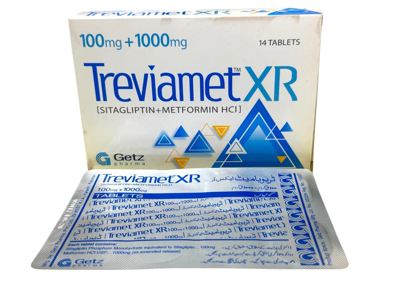 Treviamet Xr (100/1000mg) 14 Tablets