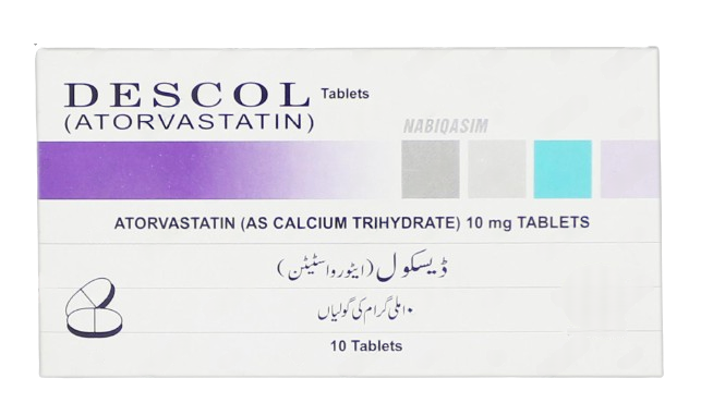 Descol Tablets 10Mg (1 Box = 1 Strip)(1 Strip = 10 Tablets)