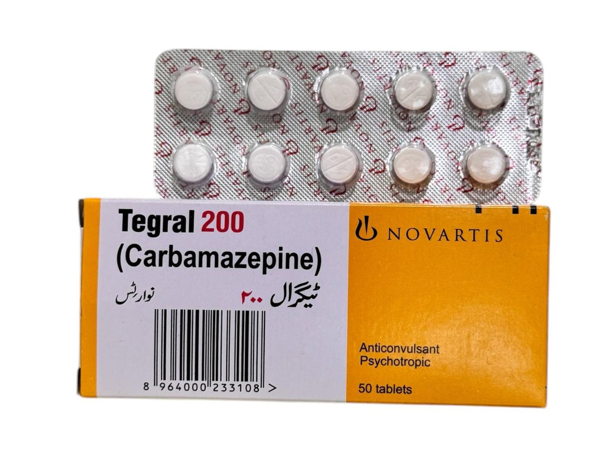Tegral Tablets 200Mg (1 Box = 5 Strips) (1 Strip = 10 Tablets)