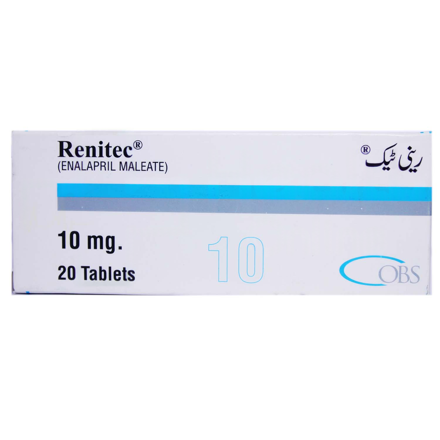 Renitec Tablets 10Mg (1 Strip = 10 Tablets)