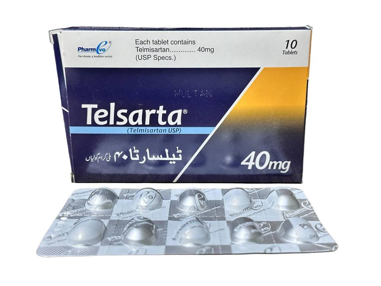 Telsarta Tablets 40Mg (1 Box = 1 Strip)(1 Strip = 10 Tablets)