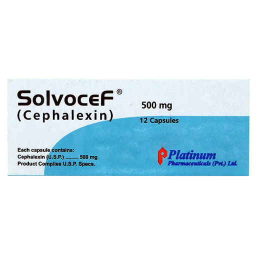 Solvocef 500mg Cap 20s