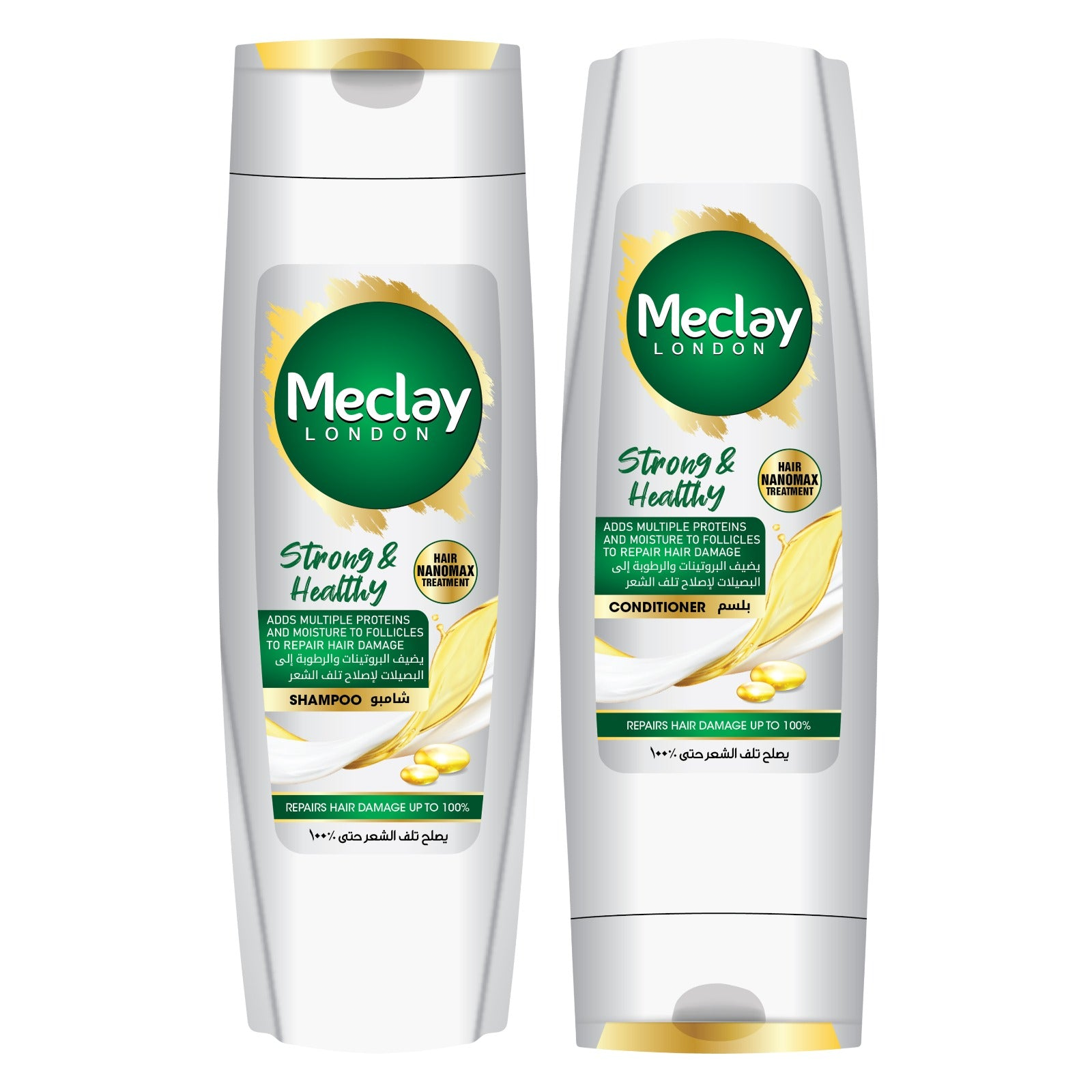 Meclay London Strong & Healthy Shampoo White 185Ml