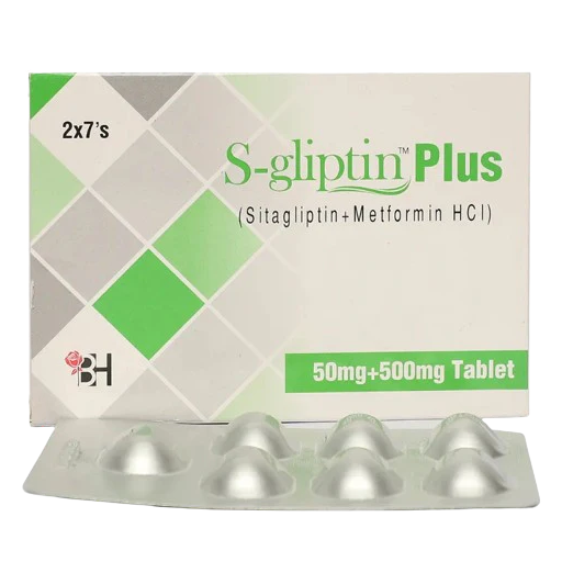 S Gliptin Plus (50/500Mg) 14 Tablets