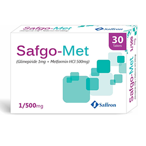 Safgo Met (1/500mg) 30 Tablets