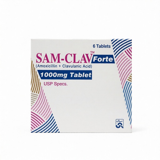 Sam Clav Forte 1000mg Tab 6s