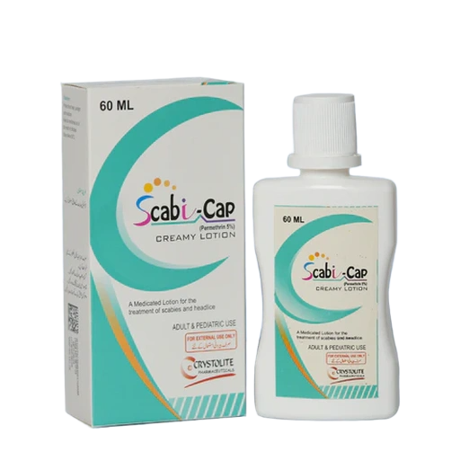 Scabi Cap (5%) 60Ml Creamy Lotion
