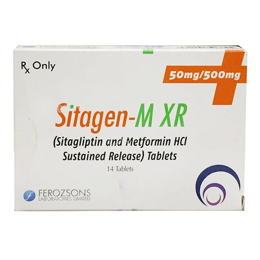 Sitagen M Xr (50/500mg) 14 Tablets