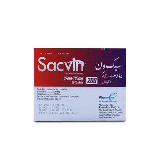 Sacvin (97/103mg) 30 Tablets
