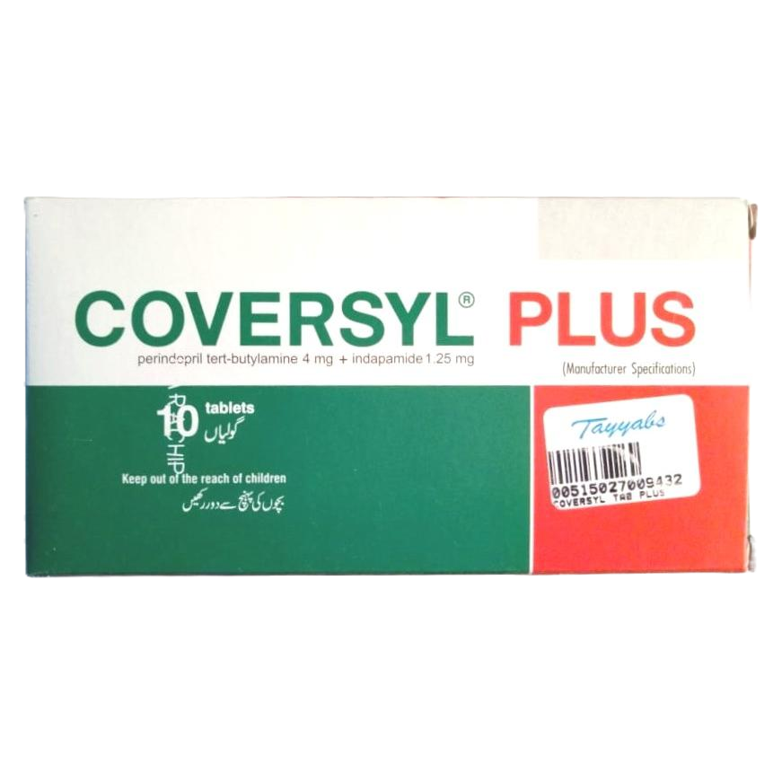 Coversyl Plus Tablets 4/1.25Mg (1 Box = 1 Strip)(1 Strip = 10 Tablets)