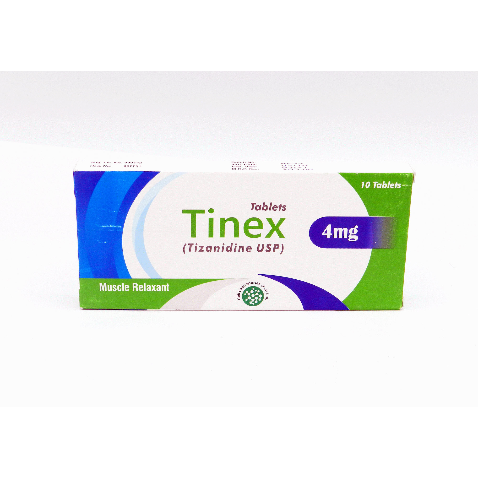Tinex (4mg) 10 Tablets